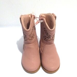RACHEL SHOES TODDLER GIRLS DUSTY ROSE COWGIRL BOOTS SIZE 5 NWT